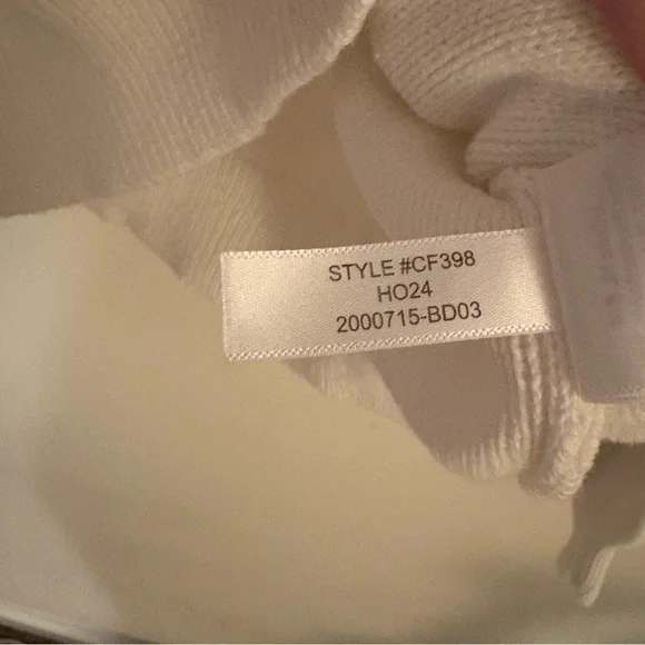 J. Crew cable knit heart sweater 100% cotton white crewneck size M - Picture 15 of 15